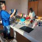 Božično novoletna delavnica - slikanje severni sij
