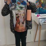 Likovni tečaj -Avtoportret - kolaž
